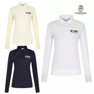 까스텔바작 골프 여자 소매냉감 여름 메쉬소재 긴팔 카라 티셔츠 BGEM-TL706