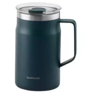 락앤락 텀블러 머그 컵 손잡이 스텐 보냉 600ml 그린 BNS