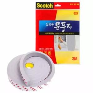 중형 방수 실외용 문틈바람막이 3M 창문틀막이 문풍지 KWFK50X9