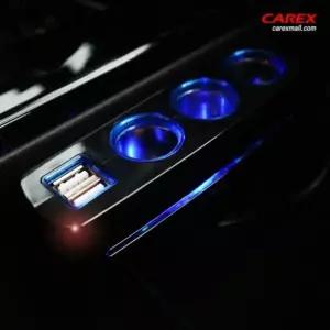 듀얼USB 2구 멀티소켓 차량용충전기용케이블 용기 자동차2구시가잭 12V 24V 공용 차종