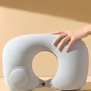 기내용 쿠션 접이식 튜브형 휴대용 여행용 목베개 에어 목지지 지지대 운전용 차량용 어깨 수동 받침 보호