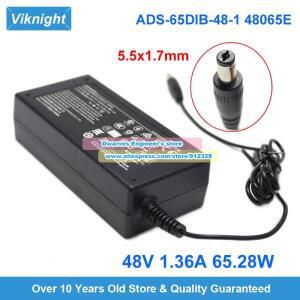 ADS-65DIB-48-1 48065E AC 어댑터 48V 1.36A 65.28W 충전기 Hikvision 전원 공급 장치용 5.5x1.7mm