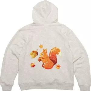 [골드스마일]후드집업 뒷면 프린트티셔츠 가을에 대추까는 다람쥐