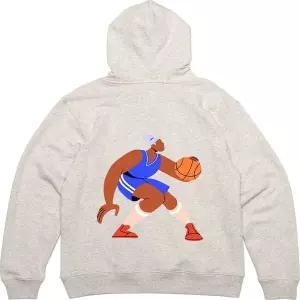 [골드스마일]후드집업 뒷면 프린트티셔츠 넘치는 피지컬 농구선수