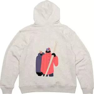 [골드스마일]후드집업 뒷면 프린트티셔츠 스키커플 겨울을 기대해