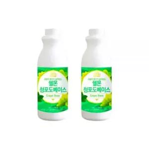 쉘몬 청포도 베이스 과일 농축액 에이드 1kg 2개