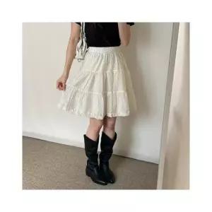 릴리엔 도트 프릴 스커트