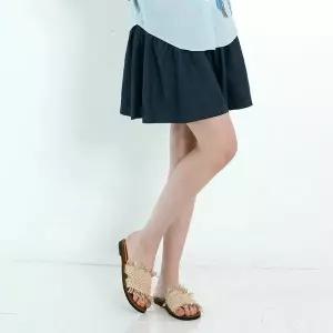 [하프클럽/막스까르띠지오]데님 큐롯 반팬츠