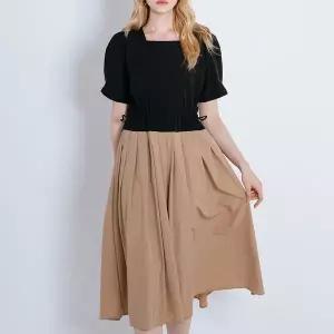 [하프클럽/막스까르띠지오]투피스 스타일  롱 원피스