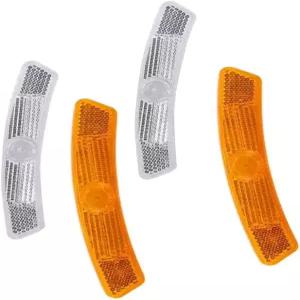 코피다 4Pcs 스포크 리플렉터 내구성 자전거 안전 경고 반사 시트 휠 림 경쾌한 액세서리