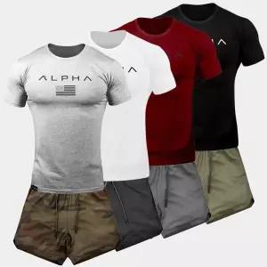 무난깔끔운동남 헬스복 상하의세트 머슬티 속바지팬츠