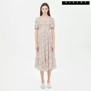 시슬리 [아울렛] 플라워 프린트 원피스 SAOPD5431_CR