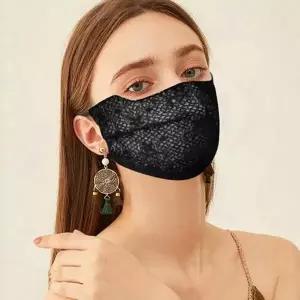 (색상 진핑크)남성패션마스크 레이스 시스루 기미 마스크 3D 빨아쓰는 골프 자전거 등산 패션 안면 햇빛가