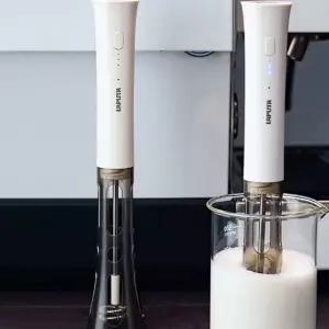 무선 전동휘핑기 우유거품기 거품기 불필요 고속 미니 핸드휘핑기 스탠드