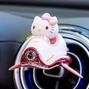 [문구/오피스] 차량용 산리오 비행기 LED 방향제-헬로키티