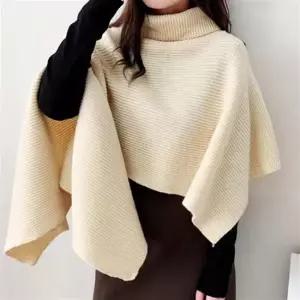 목폴라 숄케이프 니트 케이프 판초 어깨숄