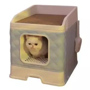 고양이 다이아 접이식 화장실 서랍형 1P 분리 변기
