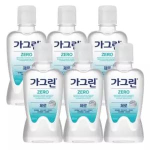 가그린 제로 구강청결제 250ml x 6개