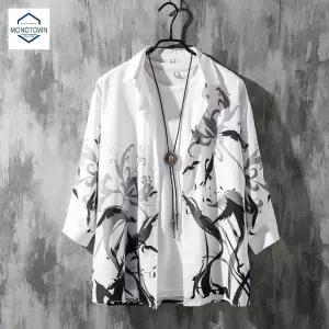 남성 기모노 유카타 가디건 남자유카타 일본 여성 남자 크로우