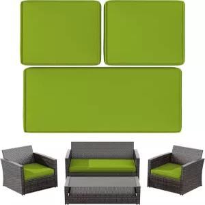 스너불 3팩 야외 파티오 시트 쿠션 교체 커버 4피스 4인승 위커 라탄 대화 세트 러브시트 의자 소파 가구