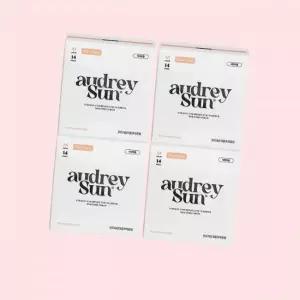 오드리선 더블코어 유기농 순면 생리대 TCF 비건 중형 14p X 4팩 12개 4605136