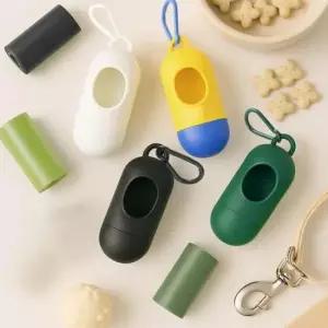 [반려] 산책 운동 외출용 강아지 배변봉투 똥 풉 비닐 리필 파우치 세트 4color