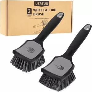 UERTUN 휠 및 타이어 브러시 디테일 키트 실리콘 범퍼 가드 미끄럼 방지 인체공학적 핸들 세차 세트 펜더