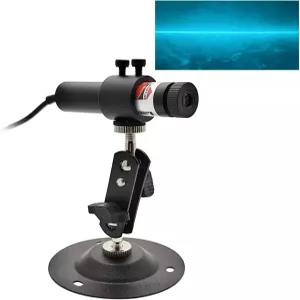 488nm 스카이 블루 늪지 연못 모듈 라인 프로젝터 발전기 어댑터 및 마운트 포함 할로윈 유령의 집을 위한