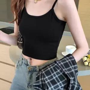 [라일리여성언더웨어] Rly 데일리 레이어드 이너 크롭 끈나시 2style