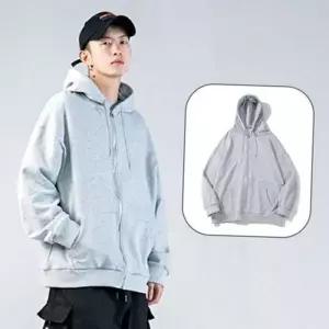 [라일리의류] Rly 얇은 남자 후드 집업 데일리 남성 루즈핏 후드