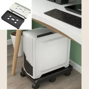 받침대 이동식 컴퓨터 본체 1단 거치대 트레이 선반