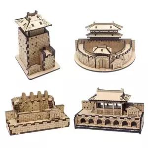 나무 입체퍼즐 한국사 조선시대 수원화성 4종 세트 목재퍼즐 만들기