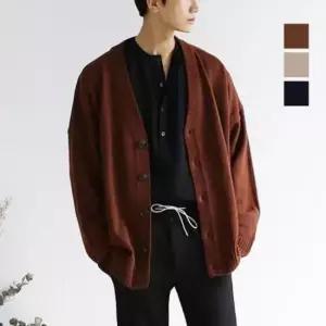 봄 가을 데일리 브이넥 루즈핏 니트 가디건 간절기 아우터 남녀공용 상의