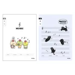 [문구/오피스] 초등 1세트 음악 과목노트 공책 10개입 3-6