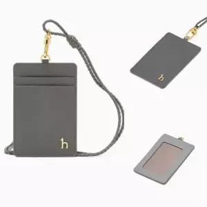 [헤지스]그레이 배색 가죽 목걸이카드홀더 HIHO5F602G2
