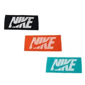 나이키 자카드 그래픽 미디엄 타월 (블랙/오렌지/블루) 스포츠 전용 타월 여행 물놀이 워터파크 수건