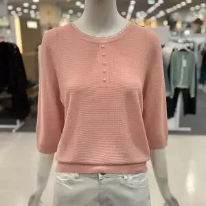 [SOUP]패션 SOUP 메리앤 군살커버 네크포인트와플조직 7부니트 OC4LKT1 _P422347940