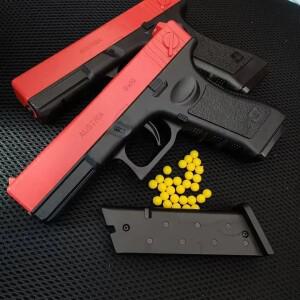 AManual G17 장난감 총 하부 탄창 레이저 소프트 야외 스포츠 CS 게임 무기  선물용