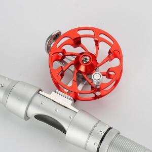 1PCS 금속 낚시 릴 미니 개인용 휴대용 초경량 래프트 겨울 야외 태클 액세서리