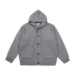[모로엠]남성 후드 버튼 캐주얼 니트 가디건 5N-CA-HEAVY