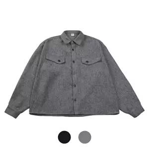 [모로엠]남성 트위드 크롭 셔츠 재킷 NUI-SHA-J711