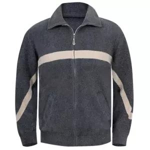 [디바옴므]겨울 두툼니트 하이넥 라인 집업 가디건 자켓 목폴라 반목