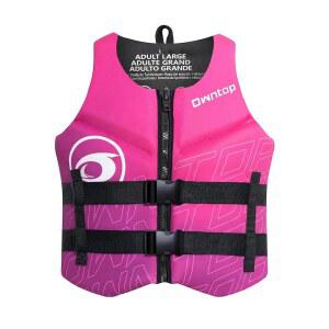 수영, 보트 타기, 카약, 낚시를 위한 오운탑 수영 조끼 수상 스포츠 네오프렌 플로티 | 조절 가능한 지퍼 듀얼 버클 접이식 부력 재킷