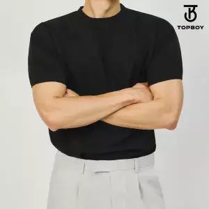 [탑보이] 링클프리 스판 머슬핏 반팔 티셔츠 (WI001)