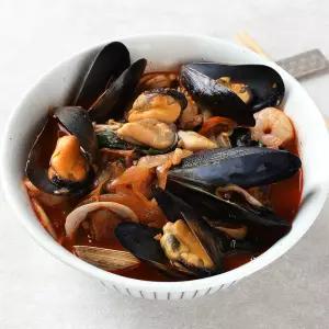 국내산 자숙 피홍합 손질 세척 1kg 1팩