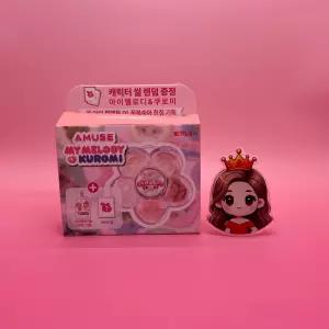어뮤즈 몬치치 콜라보 꽃 아이 팔레트 + 증명사진 키링 증정 &&& 마이멜로디 01 복숭아