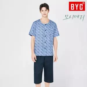 [BYC]BYC 모시메리 남성 잠옷 세트 상하의 여름 쿨링 통기성 홈웨어