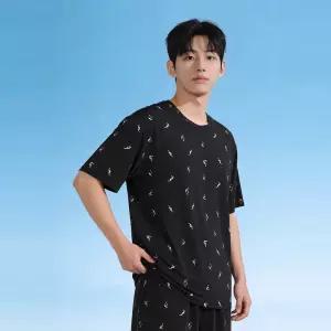 [이너쿠키]쿨 냉감 여름 남자 반팔 잠옷 실내복 홈웨어 세트 NMS6C15