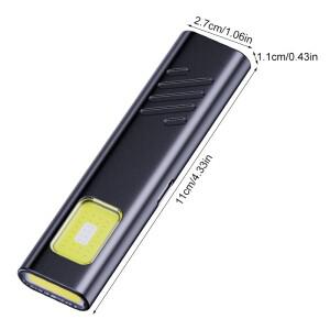 NEWSecurity 깜박이는 작업등 경고등 강력한 조명 미니 휴대용 야외 유지보수 비상 EDC 손전등 나이프 캡