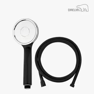 대림 1기능수압상승샤워기와이드형 블랙+블랙줄 2M